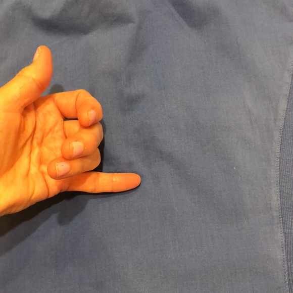 JAMES PERSE BUTTON DOWN SIDE PANEL BLUE WO… - Picture 13 of 16